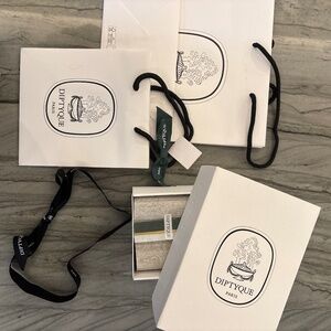 Diptyque bags and box